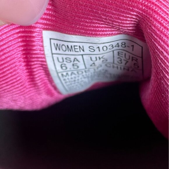 Saucony 6 5 Shoes Running Sneakers Athletic Workout Gym Run Pink Grey Activewear - Picture 9 of 10